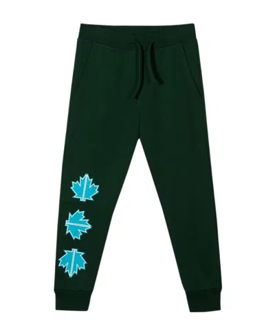 DSQUARED2 DЅQUARED2 KIDS LEAF PRINTED DRAWSTRING PANTS