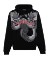 Dsquared2 Dragon-print Cotton Hoodie In Black