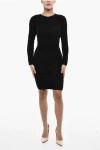 Dsquared2 Draped Bodycon Dress In Multi