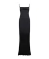 Dsquared2 Draped Front Strap Dress In Black