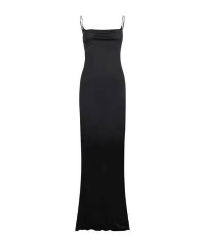 DSQUARED2 DRAPED FRONT STRAP DRESS