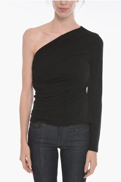 DSQUARED2 DRAPED ONE-SHOULDER TOP