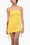 Dsquared2 Draped Strapless Mini Beah Cover Up Grösse S