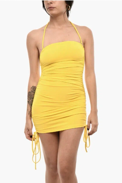 Dsquared2 Draped Strapless Mini Beah Cover Up Grösse S