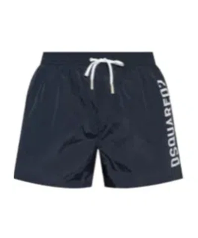 Dsquared2 Drawline Swimming Trunks In Black