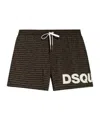 Dsquared2 Logo-print Swim Shrots In Black