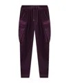 Dsquared2 Drawstring Casual Pants In Burgundy