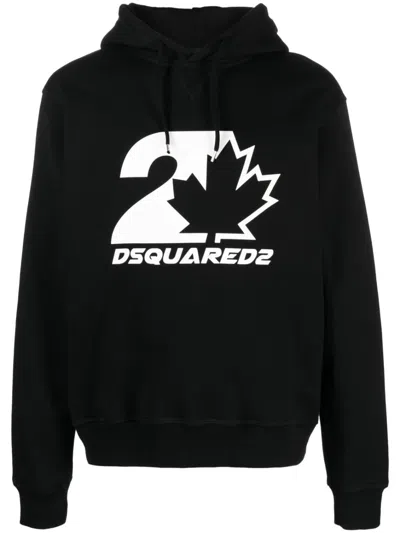 DSQUARED2 DSQUARED2 DRAWSTRING COTTON HOODIE.