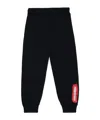 Dsquared2 Drawstring Cotton Track Pants In Black