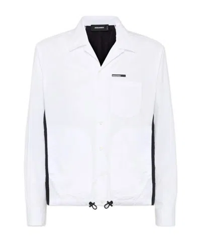 Dsquared2 Drawstring-hem Shirt In White