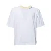 Dsquared2 Drawstring Hem T-shirt In White Cotton