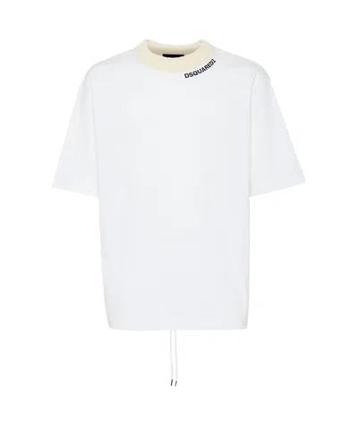 DSQUARED2 DSQUARED2 WASH LOOSE FIT DRAWSTRING HEM T-SHIRT