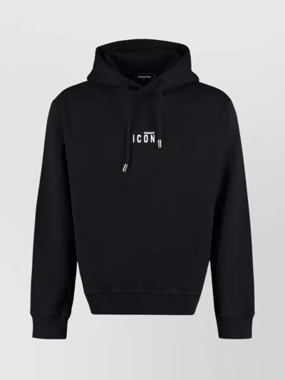 Dsquared2 Drawstring Hood Cotton Hoodie