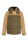 Dsquared2 Coat Drawstring Hood Flap Pockets