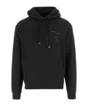 Dsquared2 Drawstring Hoodie In Black