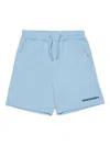 Dsquared2 Drawstring Logo-print Fleece Shorts In Blue