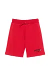 Dsquared2 Drawstring Logo Shorts In Red