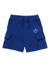 Dsquared2 Drawstring Maple Leaf Cargo-pockets Shorts In Blue