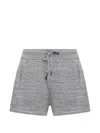 Dsquared2 Drawstring Marl-effect Shorts In Grey
