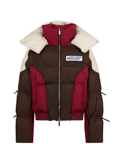 Dsquared2 Drawstring Padded Jacket In Brown