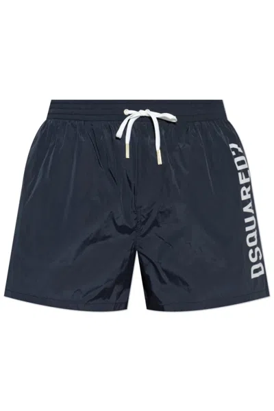 Dsquared2 Drawstring Shorts In Black
