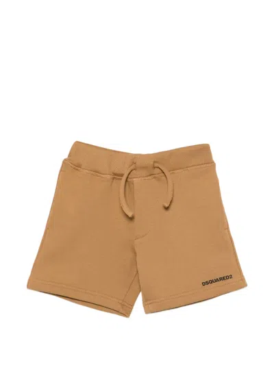 Dsquared2 Babies' Drawstring Shorts In Brown