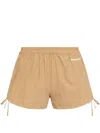 Dsquared2 Elastic Waist Shorts In Brown