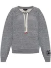 Dsquared2 Drawstring Sweatshirt In Grey