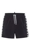 Dsquared2 Medium And Long Boxer Swimsuit In Black