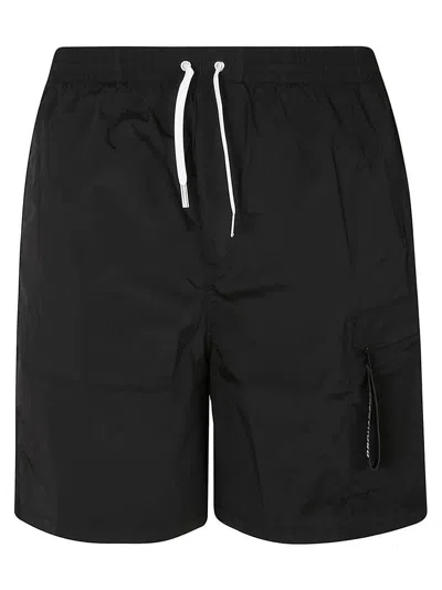 Dsquared2 Drawstring Swimming Shorts In Black