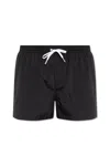 Dsquared2 Drawstring Swimming Shorts In Black