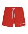 Dsquared2 Drawstring Swimming Trunks In Red
