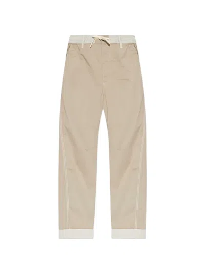 Dsquared2 Drawstring Straight-leg Trousers In Neutral