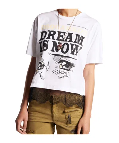 DSQUARED2 DSQUARED2 GRAPHIC PRINTED CREWNECK T-SHIRT
