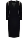 Dsquared2 V Neckline Short Viscose Dress