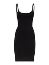 Dsquared2 Black Viscose Blend Mini Dress In Black