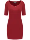 Dsquared2 Midi Dress In Red