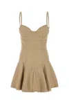 Dsquared2 Bustier-style Flared Dress In Brown