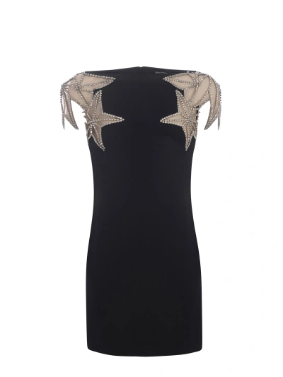 Dsquared2 Dress Dsquared Crystal Made Of Crepe In Nero