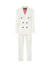 Dsquared2 Boston Double-breasted Suit In 0ff-white