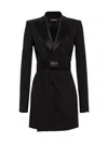 Dsquared2 Double-breasted Mini Dress In Black