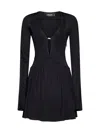 Dsquared2 Woman Mini Dress Black Size M Viscose In Black