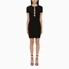 Dsquared2 Knitted Cut-out Dress With Pearls In Black