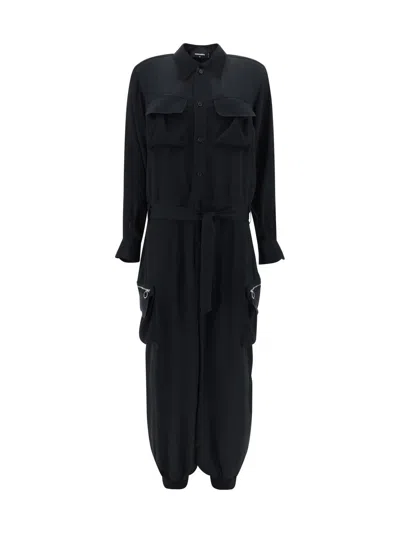 Dsquared2 Jumpsuit Dress In Black