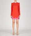 Dsquared2 Woman Mini Dress Red Size 8 Polyester, Polyurethane, Cotton, Polyamide In Bright Red