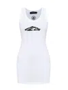 Dsquared2 Logo-print Mini Dress In White