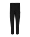 Dsquared2 Black Cigarette Trousers Stretch Virgin Wool In Black