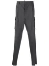 Dsquared2 Drop-crotch Cargo Trousers In Grey