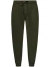 Dsquared2 Drop-crotch Cotton Track Pants In 绿色