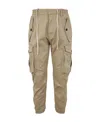 Dsquared2 Drop-crotch Cropped Cargo Trousers In Nude